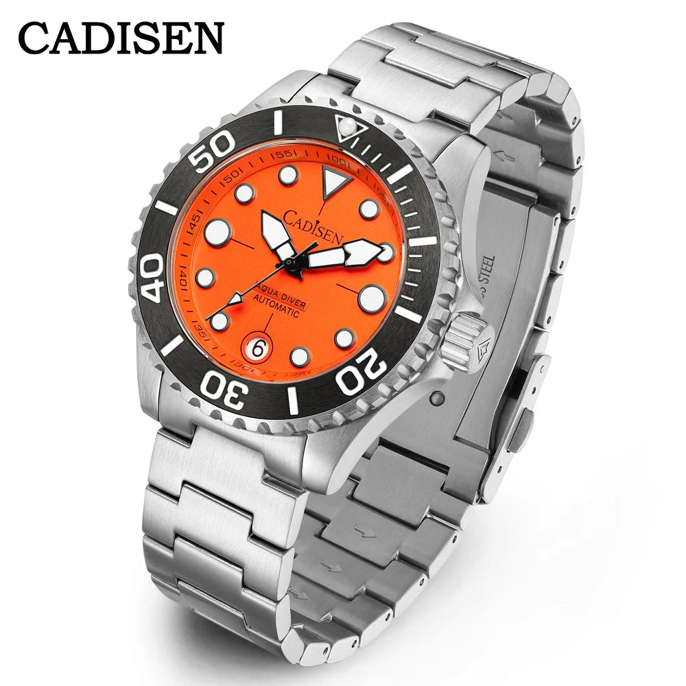 Relógio Automático Cadisen Aqua Diver Masculino - Maquinário Japonês