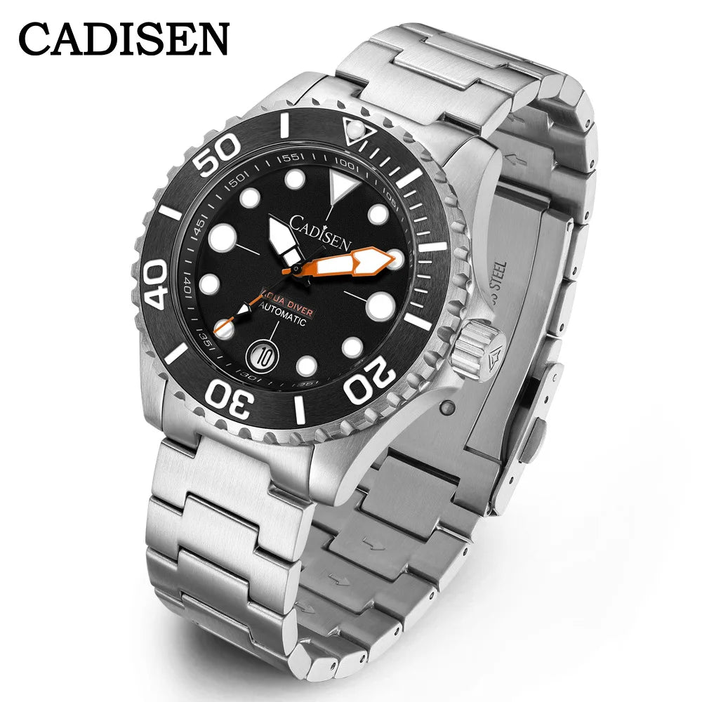 Relógio Automático Cadisen Aqua Diver Masculino - Maquinário Japonês