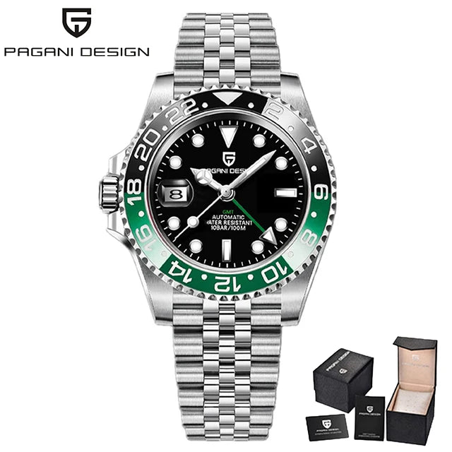 Relógio Masculino Automático Pagani Design GMT 40mm).