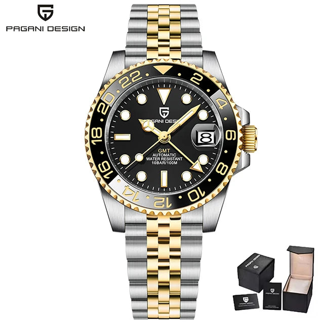 Relógio Masculino Automático Pagani Design GMT 40mm).