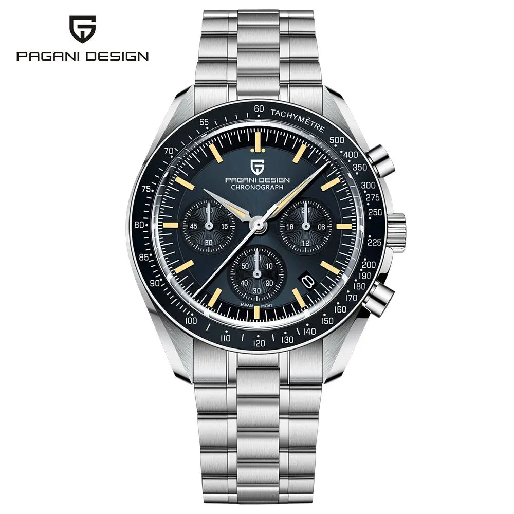 Pagani Design PD1701 Cronógrafo Quartzo VK63 – Safira AR Dourado