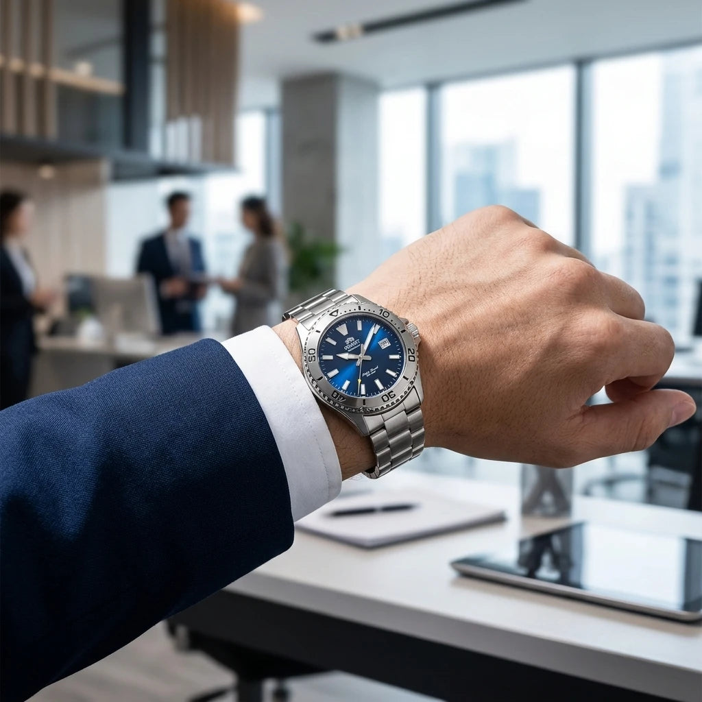 Relógio Orient Automático Diver 20Bar – Mostrador Azul