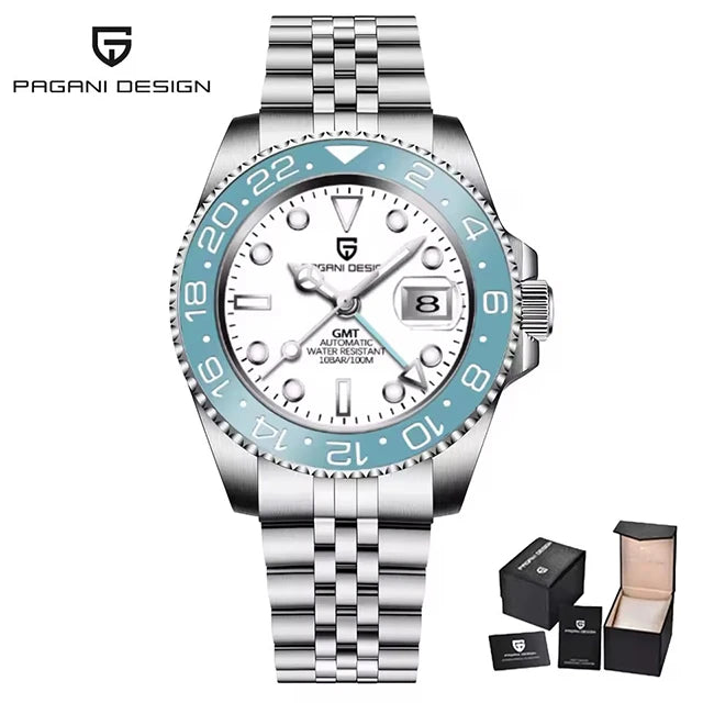 Relógio Masculino Automático Pagani Design GMT 40mm).