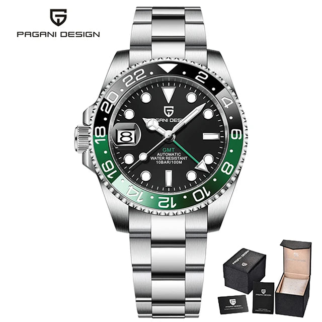 Relógio Masculino Automático Pagani Design GMT 40mm).