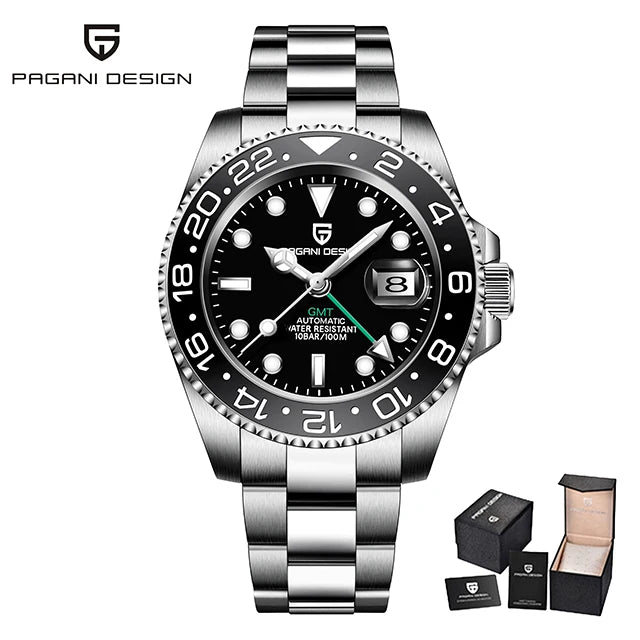 Relógio Masculino Automático Pagani Design GMT 40mm).