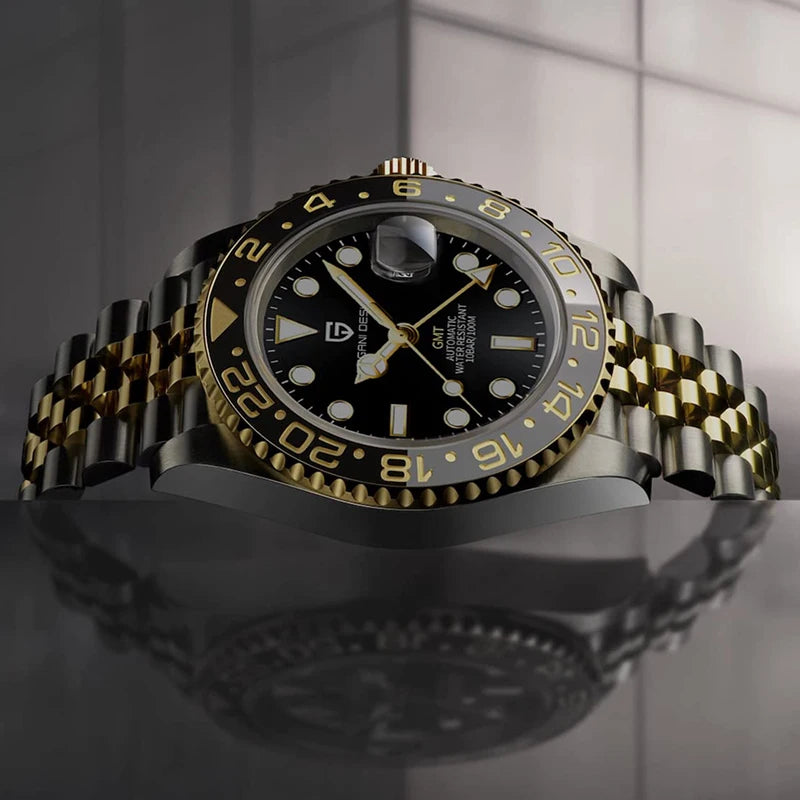 Relógio Masculino Automático Pagani Design GMT 40mm).