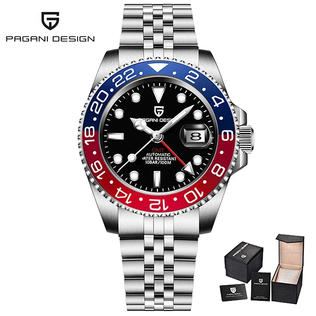Relógio Masculino Automático Pagani Design GMT 40mm).